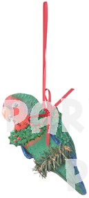 Hand Painted Lovebird Ornament