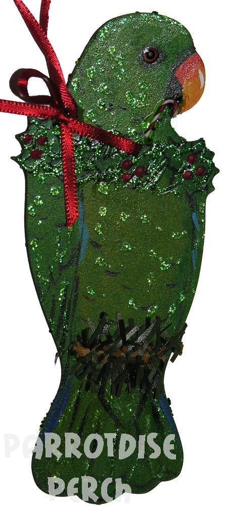 Hand Painted Eclectus (M) Ornament