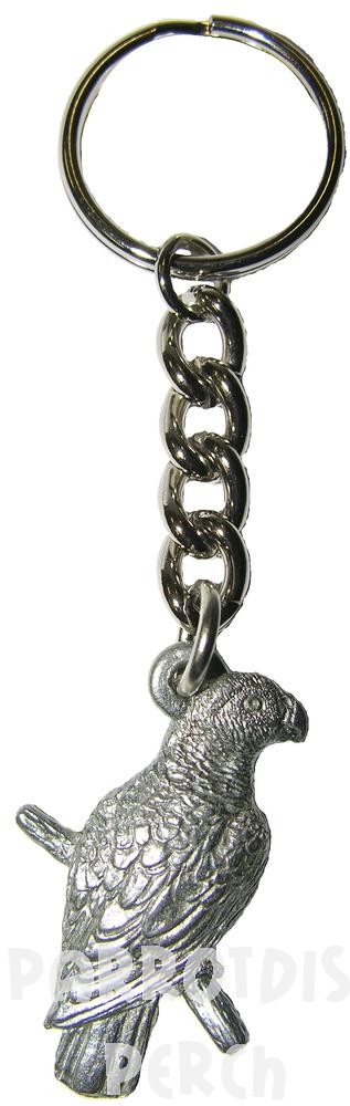 African Grey Keychain