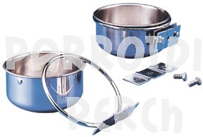 Stainless Steel Coop Cup Double Bolt W/Clamp Holder 20 oz