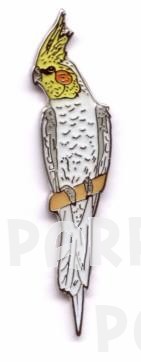 Pied Cockatiel Pin