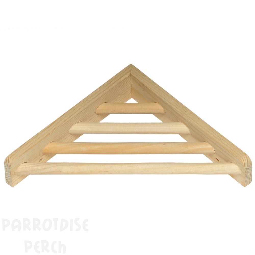 Wooden Corner Shelf Platform