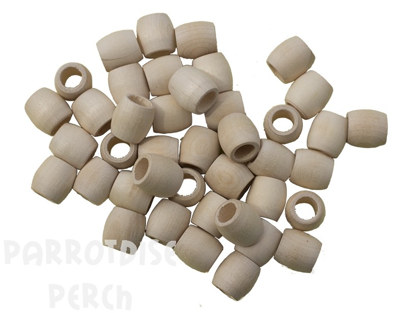 Natural Wood Barrel Beads 16 mm