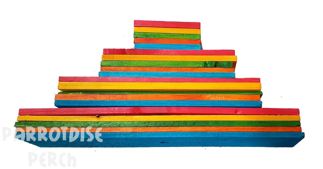 Thin Wood Slats Coloured