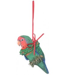 Hand Painted Lovebird Ornament