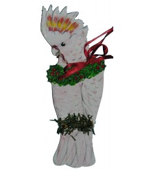 Hand Painted Major Mitchell Cockatoo Ornament