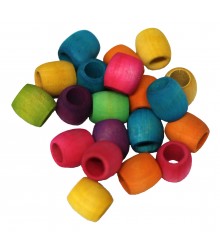 Wood Barrel Beads 16 mm