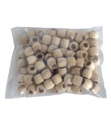 Barrel Beads Wood 11 mm (100) Natural