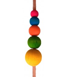 Mixed Size Round Wood Beads