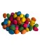 Wooden Eggs Beads Coloured
