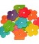 Coloured Wood Flowers (6)