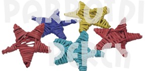 Vine Stars Small Colored (100)